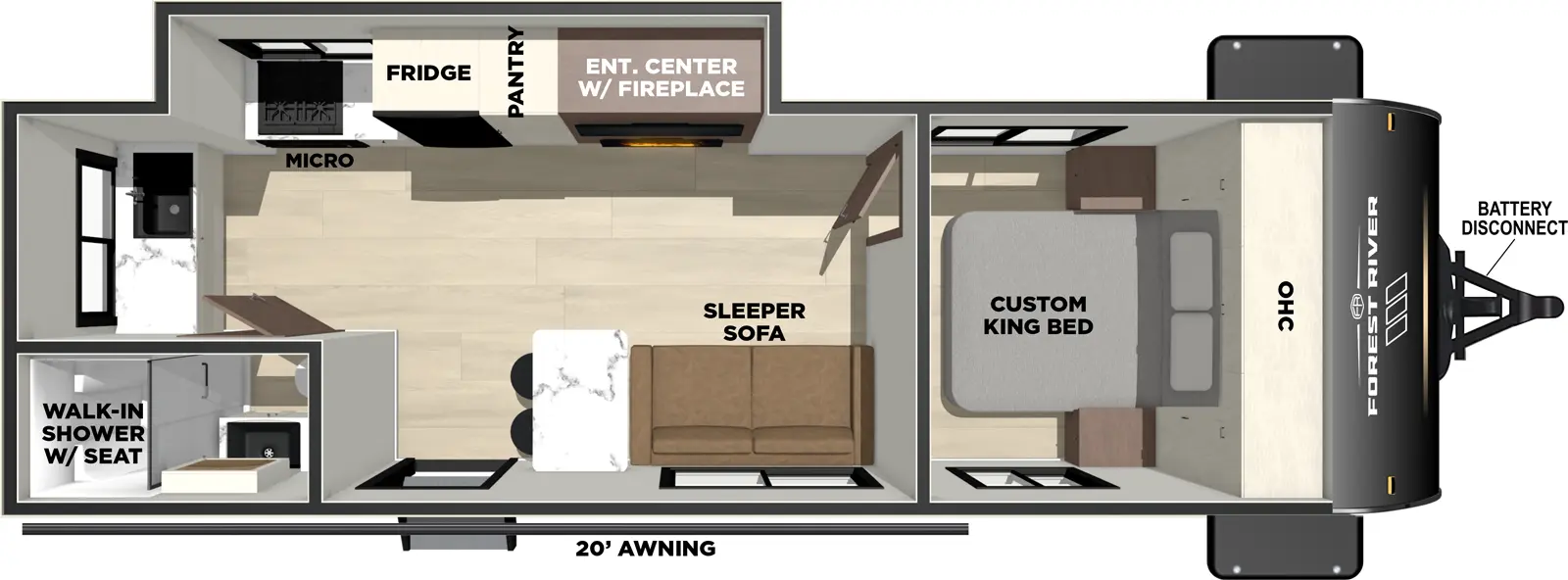Vibe 2500CK Floorplan